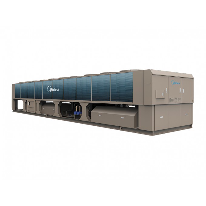 Модульный чиллер с инверторным винтовым компрессором MIDEA AirBoost Freecooling MASC-A-FC MASC725A-SB3Z-FC180