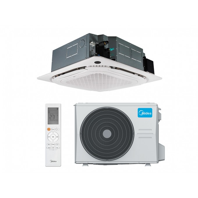 Кассетный кондиционер MIDEA MCD1-F-B/MO-N8 MCD1-48HRFNX(GA)-B/MOE30U-48HFN8-R(GA)/T-MBQ4-04AWD